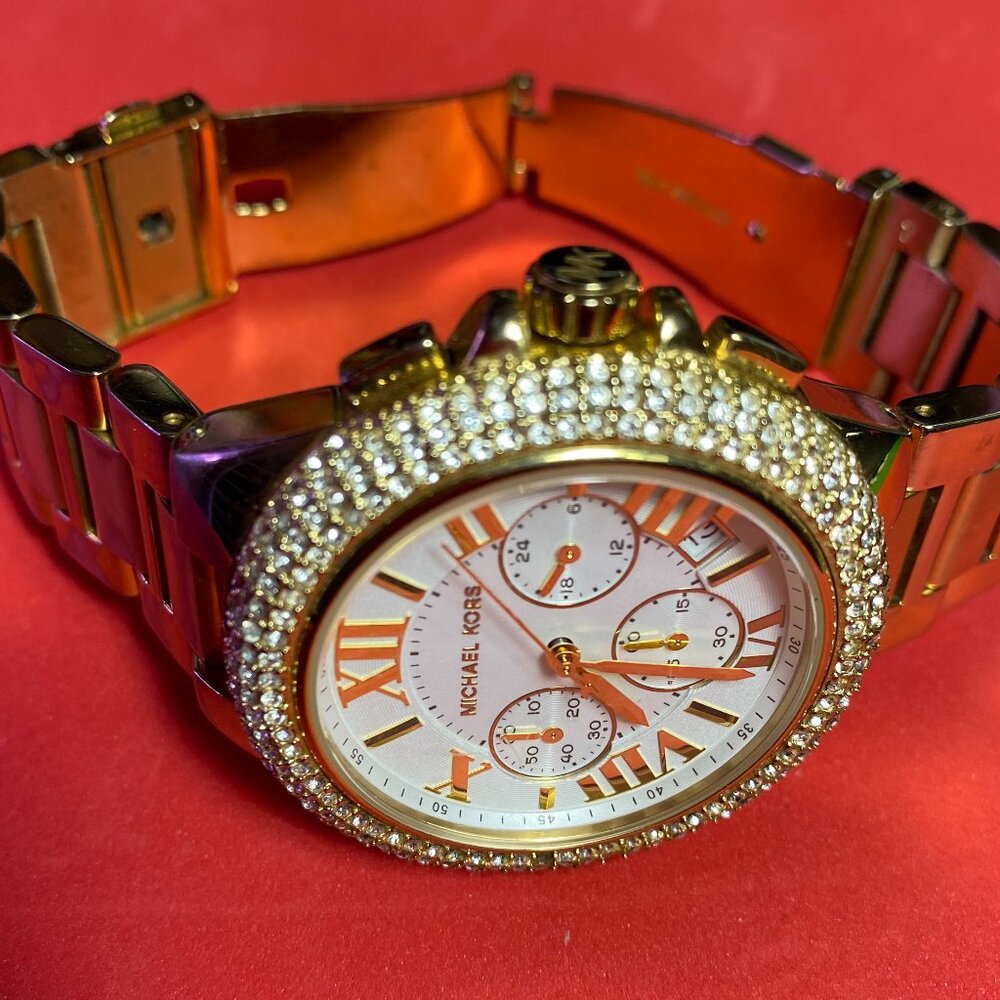 Michael Kors Women's Quartz Chronograph Watch, - Picture 3 of 5
